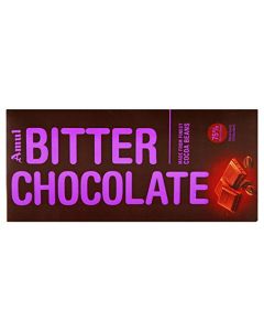 AMUL BITTER CHOCOLATE 75% RICH IN COCOA 150GM