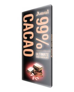 AMUL 99% COCAO ULTIMATE DARK CHOCOLATE 125GM