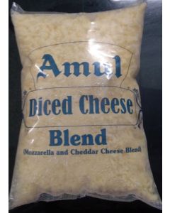 AMUL DICED CHEESE BLEND MOZZARELLA AND CHEDDAR CHEESE BLEND 200GM