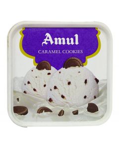 AMUL ICE CREAM CARAMEL COOKIES 1LTR TUB