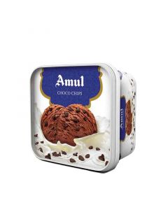 AMUL ICE CREAM CHOCO CHIPS TUB 1LTR
