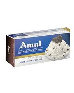 AMUL ICE CREAM COOKIES N CREAM 750ML