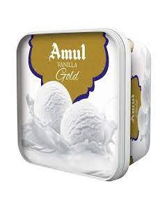 AMUL ICE CREAM VANILLA GOLD TUB 1LTR