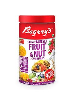 BAGRRYS CRUNCHY MUESLI FRUIT & NUT CRANBERRIES 750GM
