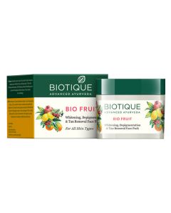 BIOTIQUE FRUIT BRIGHTENING TAN REMOVAL FACE PACK 50GM