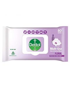 DETTOL MULTI-USE FLORAL WIPES 80WIPES