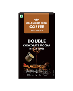 COLOMBIAN BREW COFFEE DOUBLE CHOCOLATE MOCHA INSTANT COFFEE 25X2GM