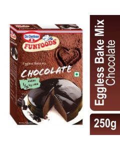 FUN FOODS CHOCOLATE EGGLESS BAKE 250GM