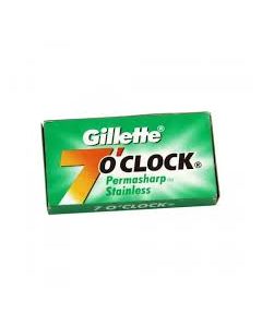 GILLETTE 7O CLOCK PERMASHARP STAINLESS 10BLADE