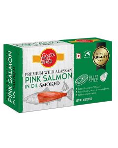 GOLDEN PRIZE PINK SALMON IN OIL SMOKED 115GM