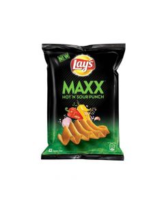 LAYS MAXX PEPPERY CHEDDAR FLAVOUR POTATO CHIPS 57GM