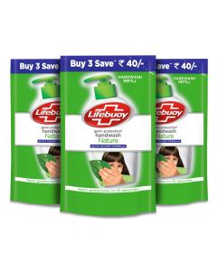 LIFEBUOY HANDWASH NATURE 3X185ML