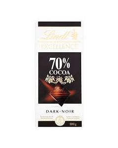 LINDT EXCELLENCE 70%COCOA INTENSE DARK 100GM