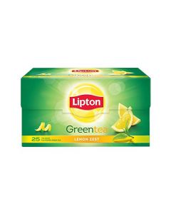 LIPTON GREEN TEA LEMON ZEST 25BAGS