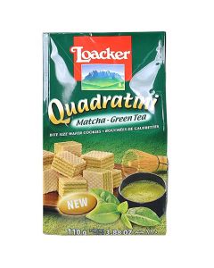 LOACKER QUADRATINI MATCHA GREEN TEA 110GM