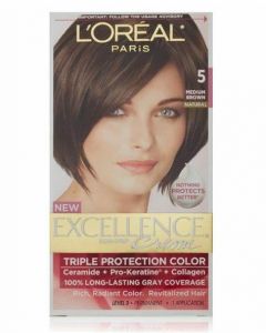 LOREAL EXCELLENCE CREME 5 NATURAL BROWN 72GM+100MG