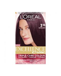 LOREAL EXCELLENCE CREME COLOURANT 3.16 BURGUNDY 25GM+25ML
