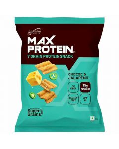 RITE BITE MAX PROTEIN CHEESE & JALAPENO CHIPS 60GM