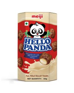 MEIJI HELLO PANDA COCOA BISCUITS WITH MILK FLAVOURED FILLING 50GM