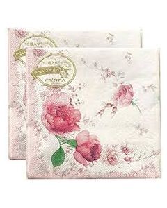 NAPKIN FLOWER 2PLY 20PICES