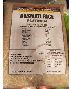 NATURE FARMS ORGANIC BASMATI RICE 5KG