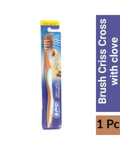 ORAL-B TOOTH BRUSH EXTRA SOFT SHINY CLEAN WITH CLOVE 1N