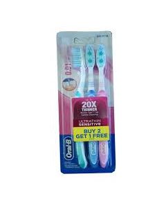 ORAL-B TOOTH BRUSH ULTRATHIN SENSITIVE EXTRA SOFT 3N