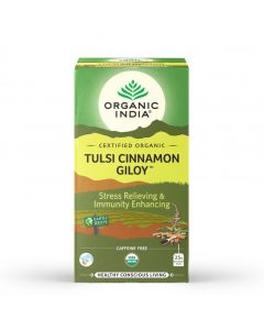 ORGANIC INDIA TULSI CINNAMON GILOY TEA 25BAGS