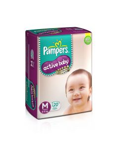 PAMPERS ACTIVE BABY MEDIUM 20DIAPERS