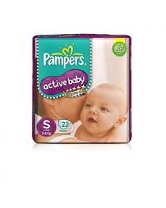 PAMPERS ACTIVE BABY SMALL 3-8KG 22DIAPERS