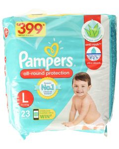 PAMPERS ALL-ROUND PROTECTION  ANTI-RASH BLANKIT LARGE 23PANTS