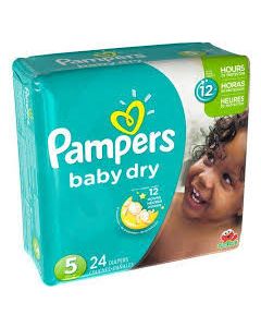 PAMPERS BABY DRY PANTS LARGE 24DIAPERS