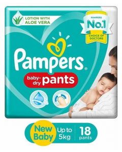 PAMPERS BABY DRY PANTS NEW BABY 18PANTS