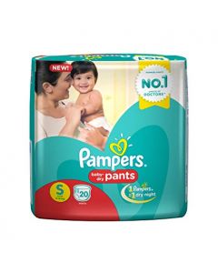 PAMPERS BABY DRY PANTS SMALL 20PANTS