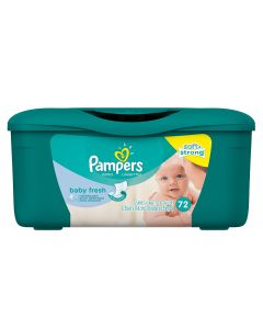 PAMPERS BABY WIPES WITH ALOE 72WIPES
