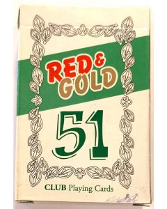 PLAYING CARD RED & GOLD 51