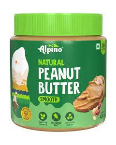 ALPINO NATURAL PEANUT BUTTER SMOOTH UNSWEETENED 400GM