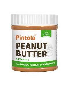 PINTOLA PEANUT BUTTER ALL NATURAL CRUNCHY UNSWEETENED 350GM