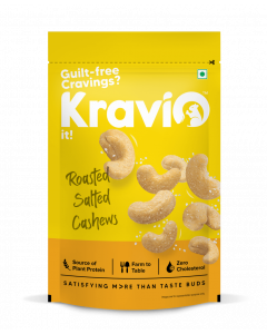 KRAVIO ROASTED SALTED CASHEW 200GM
