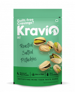 KRAVIO ROASTED SALTED PISTACHIOS 200GM