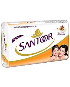 SANTOOR SOAP SANDAL & ALMOND MILK 4X100GM