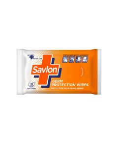 SAVLON GERM PROTECTION WIPES 10 THICK SOFT WIPES