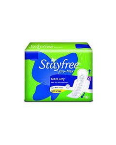 STAYFREE DRY MAX ULTRA DRY WITH WINGS 16PADS