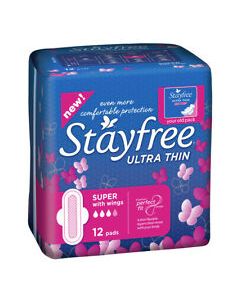 STAYFREE SECURE XL ULTRA THIN 12PADS
