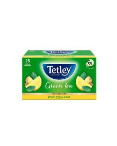 TETLEY GREEN TEA GINGER MINT & LEMON 25BAGS
