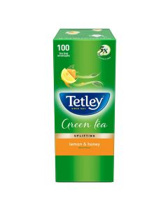 TETLEY GREEN TEA LEMON & HONEY 100BAGS