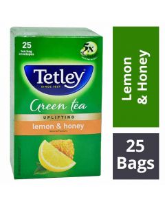 TETLEY GREEN TEA LEMON & HONEY 25BAGS