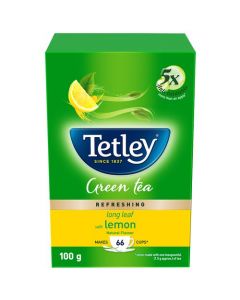 TETLEY GREEN TEA LONG LEAF WITH LEMON100GM