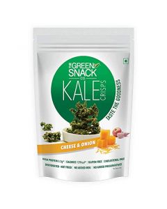 THE GREEN SNACK KALE CRISPS CHEESE & ONION 30GM
