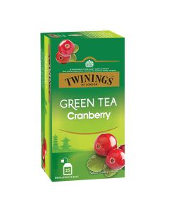 TWINING GREEN TEA CRANBERRY 25BAGS